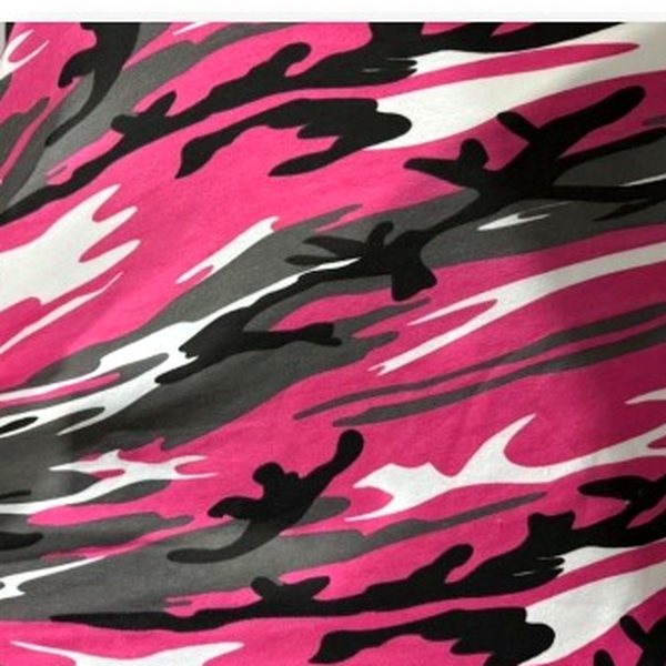Pink fashion camo fabric
