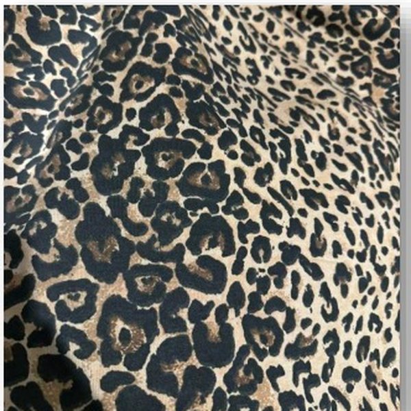 Leopard print fabric
