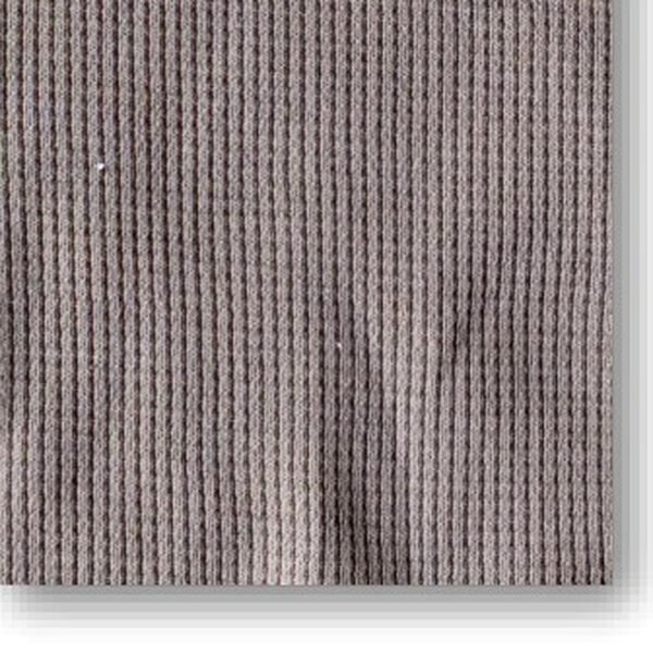 Waffle thermal knit fabric swatch